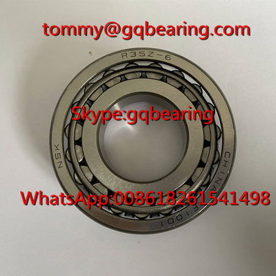Bahan baja Gcr15 NSK R35Z-6 Tapered Roller Bearing untuk Gearbox Mobil