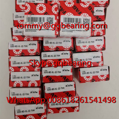 Slovakia Asal FAG 3203-BD-XL-2Z-TVH Kandang nilon Berbaris Dua Berbaris Bola Kontak Sudut Bearing 3203-BD-2Z-TVH Bearing