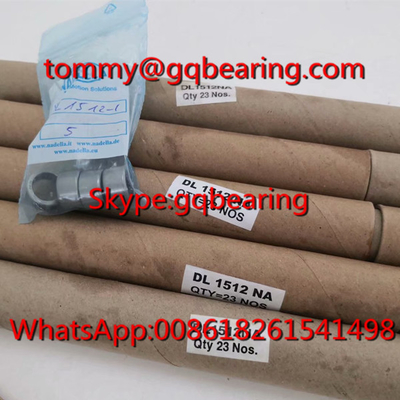 Gcr15 bahan baja Nadella DL1512 Full Complement Jarum Roller Bearing