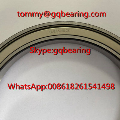 Asal Jepang Gcr15 Baja Bahan NSK 6816ZZCM dinding tipis Deep Groove Ball Bearing 80 x 100 x 10 mm