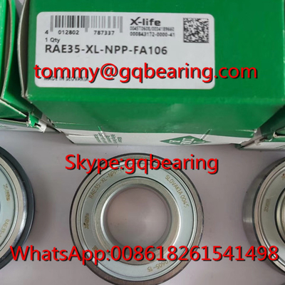 Gcr15 Baja Bahan INA RAE35-XL-NPP-FA106 Radial Insert Ball Bearing dengan eksentrik penguncian kerah