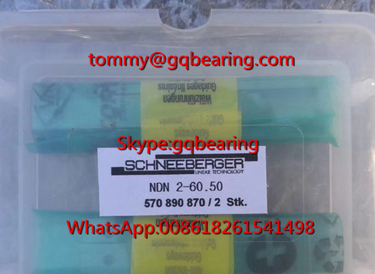 Bahan baja tahan korosi SCHNEEBERGER NDN 2-60.50 Meja tanpa gesekan mikro NDN2-60.50 Bantalan geser linier