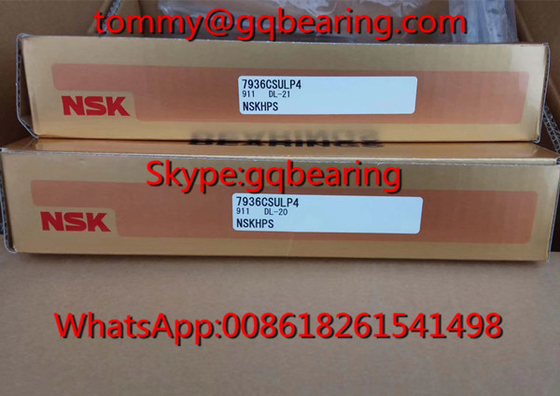 Gcr15 Baja Bahan NSK 7936CSULP4 Berbaris Satu Baris Angle Contact Ball Bearing