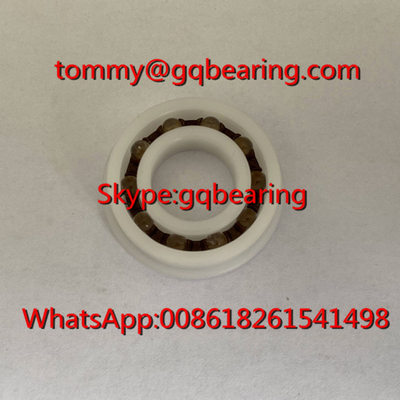 POM Bahan Plastik F6901 Flanged Plastic Ball Bearing 12x24x6mm