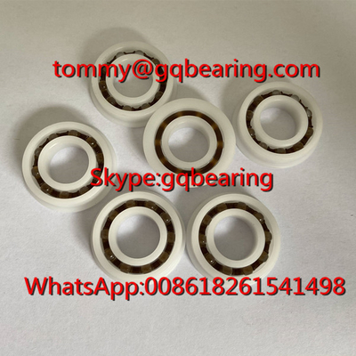 POM Bahan Plastik F6901 Flanged Plastic Ball Bearing 12x24x6mm