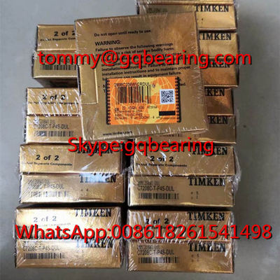 TIMKEN B7208C-T-P4S-DUL Super Precision Angular Contact Ball Bearing 40x80x18mm Sudut kontak 15 derajat
