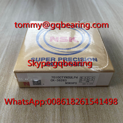 NSK 7010CTYNSULP4 Super Precision Angle Contact Ball Bearing 7010 Spindle Ball Bearing