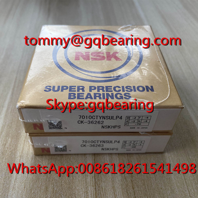 NSK 7010CTYNSULP4 Super Precision Angle Contact Ball Bearing 7010 Spindle Ball Bearing