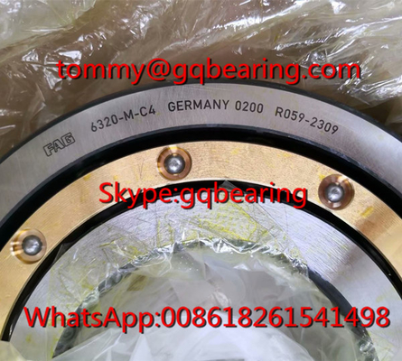 FAG 6320-M-C4 Tipe Kandang Kuning Deep Groove Ball Bearing 100*215*47mm