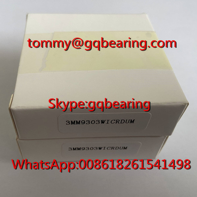 25 derajat Sudut Kontak 3MM9303WICRDUM Spindle Sudut Kontak Bola Bantalan 17*30*7mm
