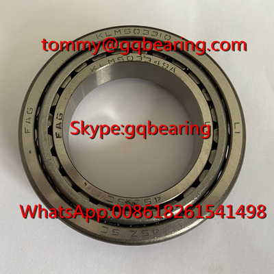 Bahan baja Gcr15 FAG KLM503349/KLM503310 Bantalan Rol Kerucut Otomotif