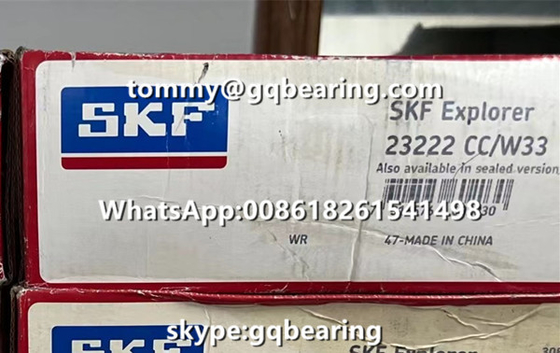 Garis tunggal Gcr15 Baja Rol Spherical Bearing P5 23222 CC/W33