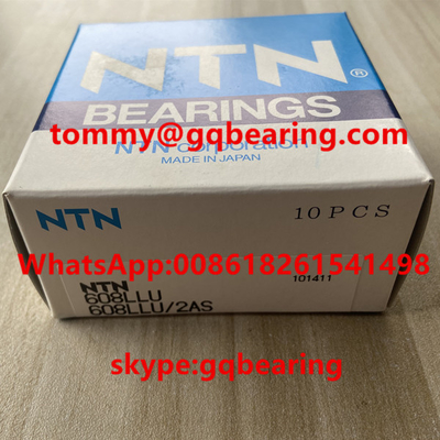 608LLU Single Row Deep Groove Ball Bearing Rubber Seal 8x22x7mm