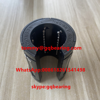 Jenis terbuka Plastik Linear Ball Bearing SUPER24OPN 38.1mm Bore linear motion ball bearing